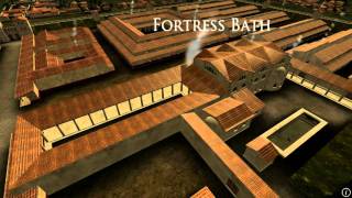 Animation of ancient Roman Fort in Caerleon Wales [upl. by Catrina]