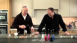 How to make a frappé coffee using an aerolatte milk frother [upl. by Nerin]