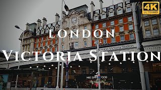 London Victoria Station Walk Through England 4K [upl. by Iruahs]