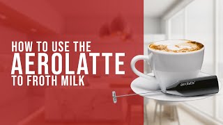 How To Use the AeroLatte To Froth Milk [upl. by Marasco]