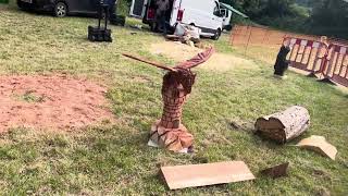 A fabulous range of wooden sculpture at Caerleon festival 2024 [upl. by Owen]