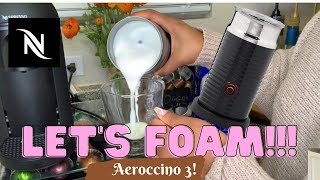 How To Foam Milk With Aeroccino 3 Make Coffee With Foam Tips amp Tricks  Easy Foamed Latte Recipe [upl. by Adolph]