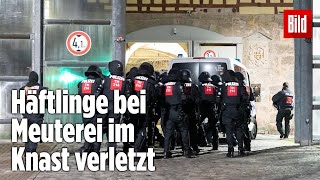 Gefängnismeuterei Polizei stürmt Knast in Thüringen  JVA Untermaßfeld [upl. by Yasui]